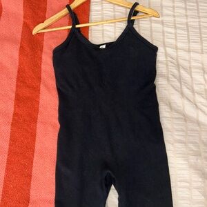 ALO Yoga Black ribbed jumpsuit-size M